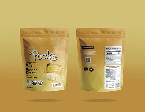 Photograph of product: Banana Dream | Taffy | 10 x 10mg