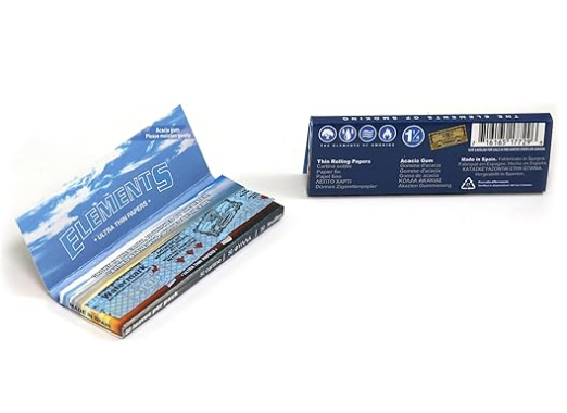 Photograph of product: Elements 1.25" Ultra Thin Rice Rolling Papers - 50pk