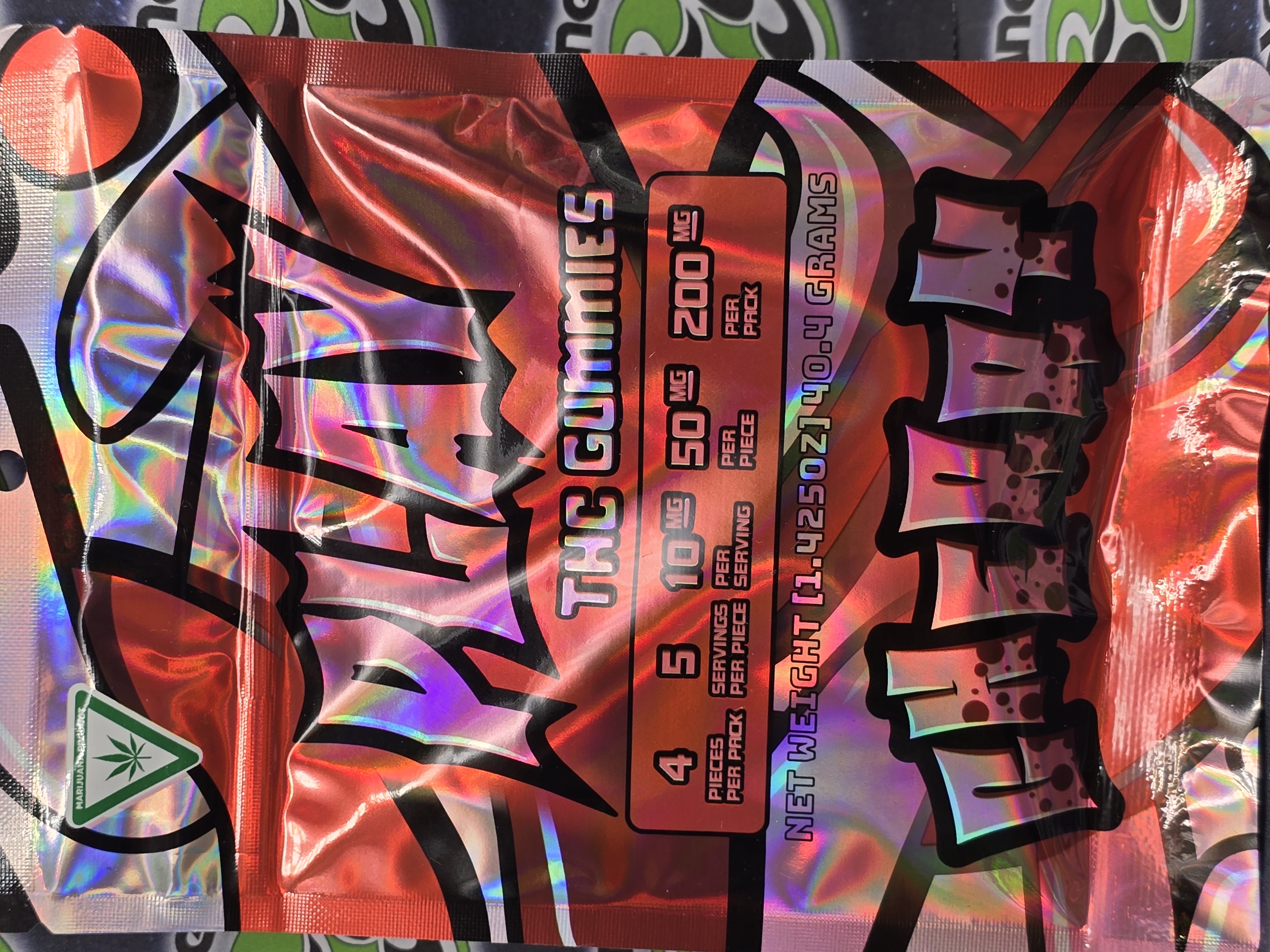 Photograph of product: Play | Cherry | 200mg Gummies