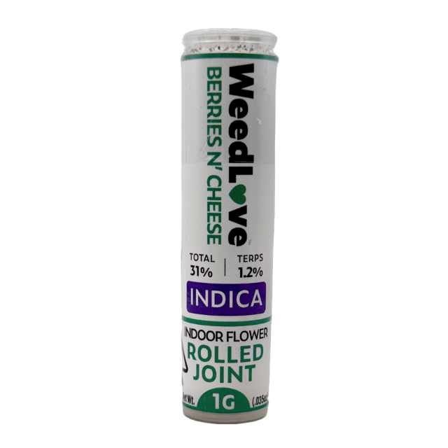 Photograph of product: BERRIES N' CHEESE PREROLL SINGLE 1G