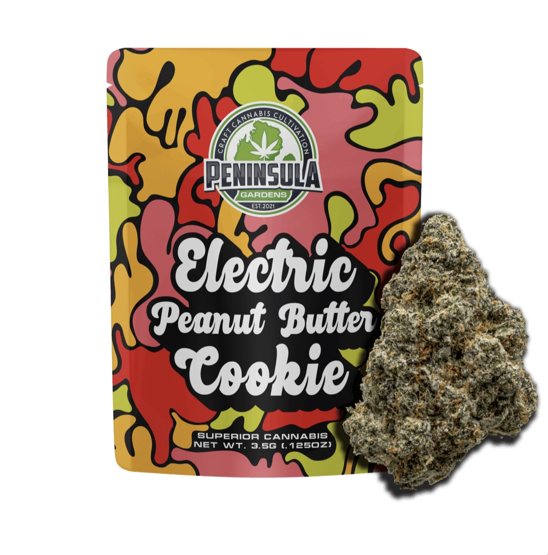 Photograph of product: AU Peninsula: Electric Peanut Butter Cookies Prepackaged 3.5G
