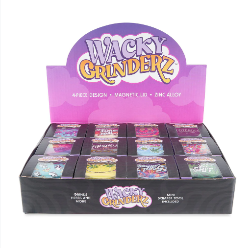 Photograph of product: Wacky Grinderz 4pc Assorted