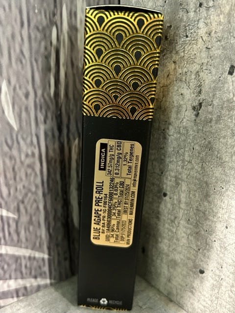 Photograph of product: Blue Agape Preroll