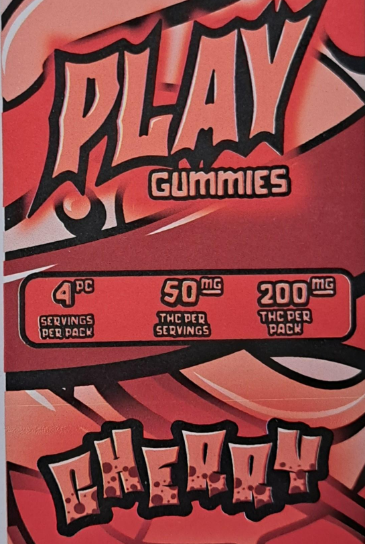 Photograph of product: RK Play | Cherry 4x50 Gummies | 200mg (AU)