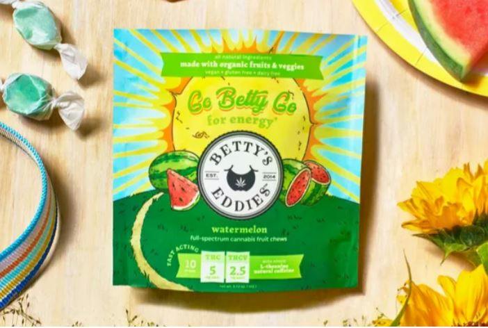 Photograph of product: 1:0.5 (TH-oui:TH-ouiV) Watermelon | Fruit Chew | 5mg | 10pk