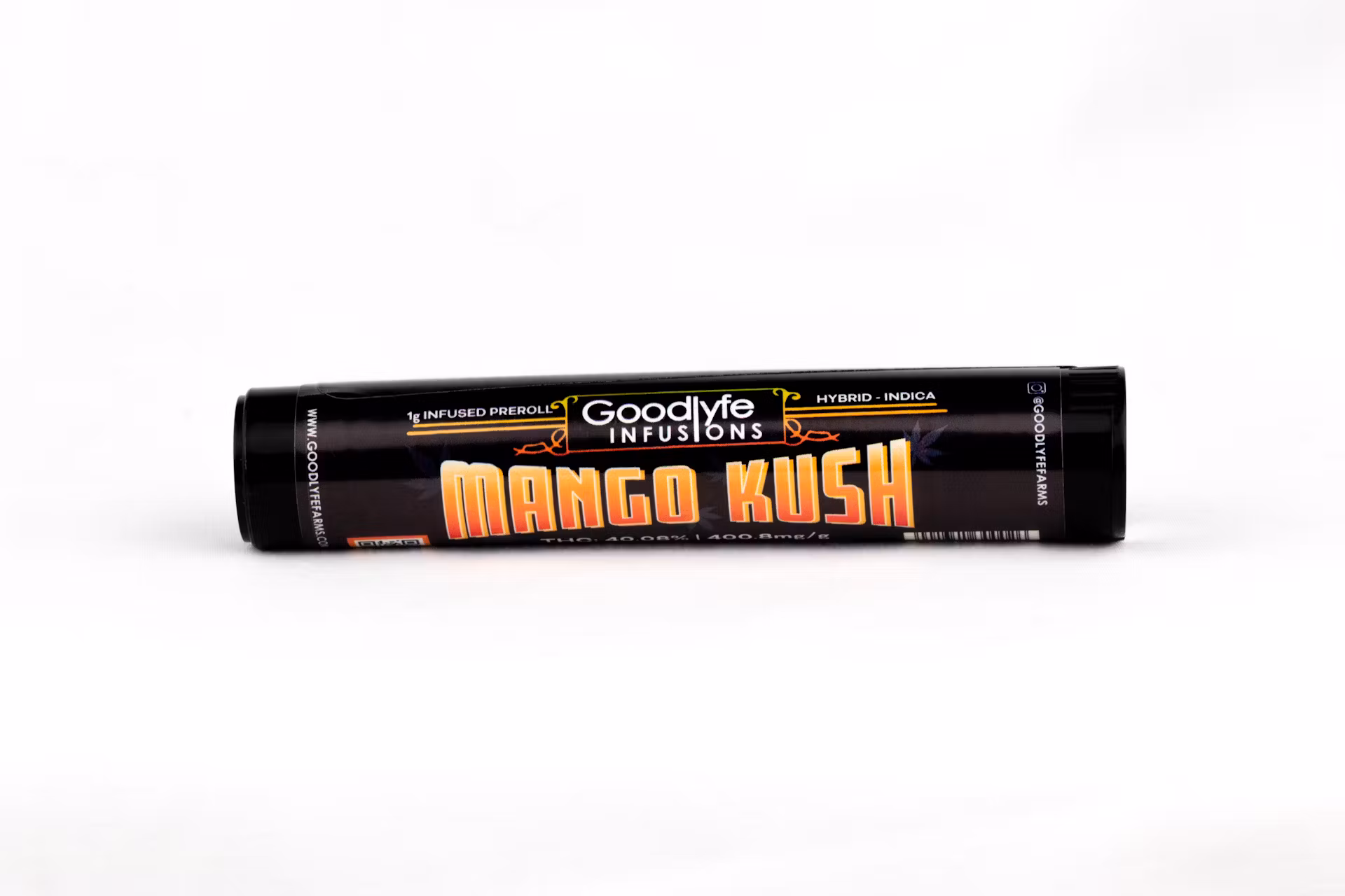 Photograph of product: Goodlyfe Infusions | Mango Kush | Infused Pre-Roll | 1g