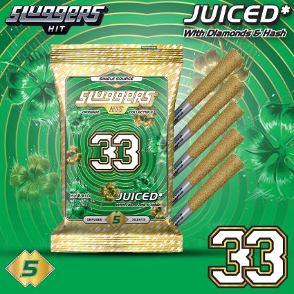 Photograph of product: 33 | 0.5g Infused Pre-Rolls | 5pk