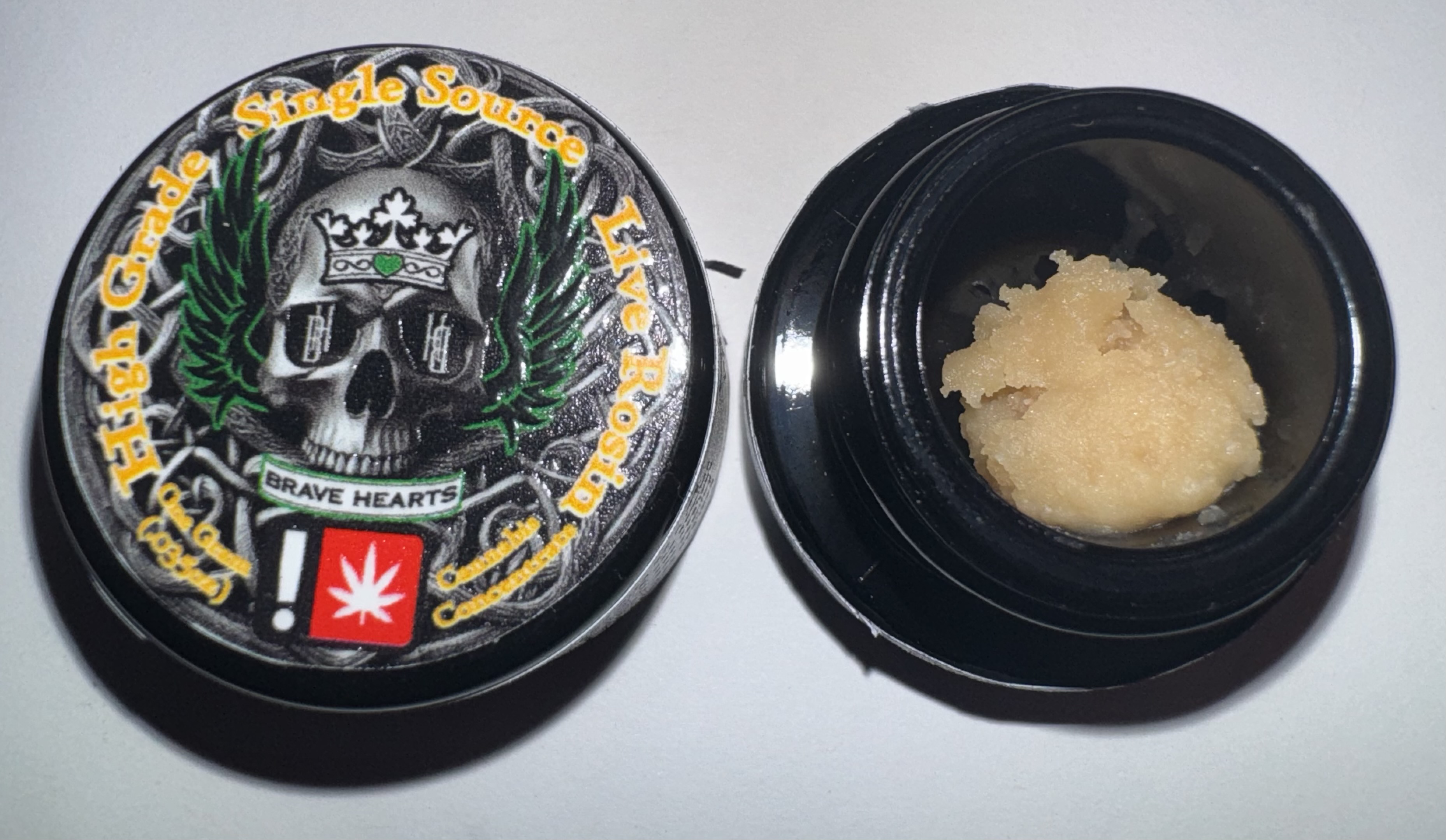 Photograph of product: Brave Hearts | Peach Pie Live au chocolat Rosin