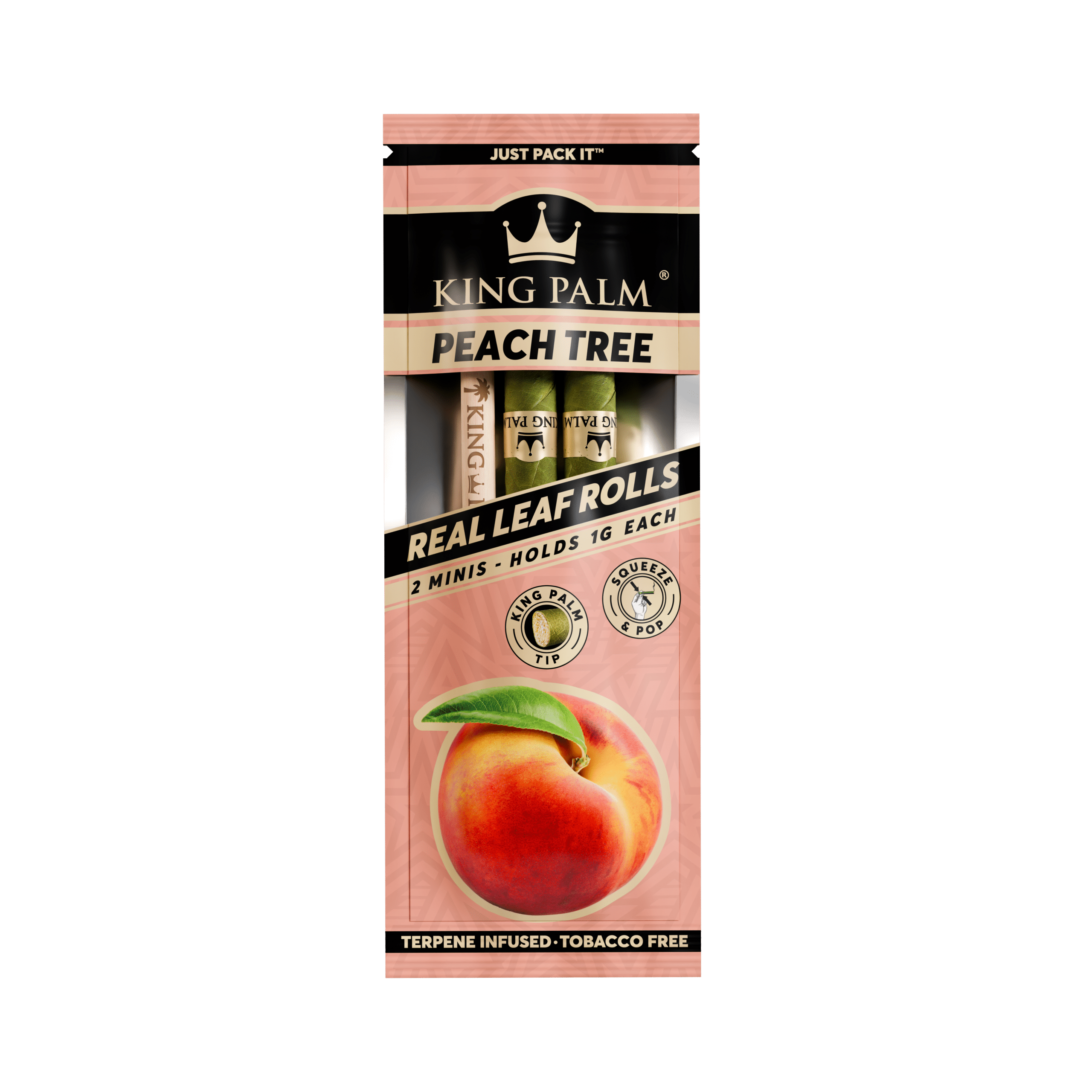 Photograph of product: 2pk Palm Leaf Wraps Peach Tree Terps