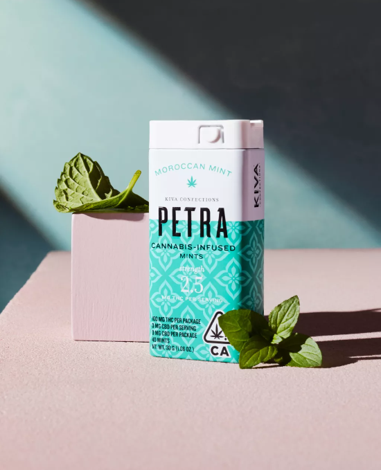 Photograph of product: KIVA | Petra Mints | Moroccan Mint | 100mg