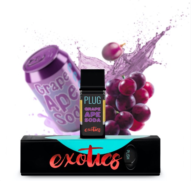 Photograph of product: EXOTICS - GRAPE APE SODA 1G - PLUGPLAY