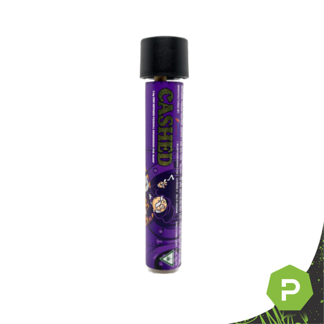 Photograph of product: Cashed CBN Infused Preroll | Grand Daddy Purple