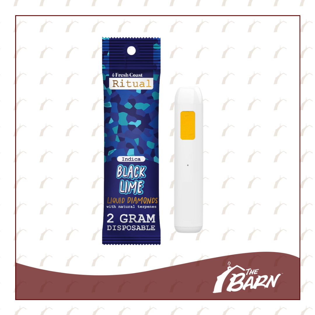 Photograph of product: Ritual 2g AIO Vape - Black Lime - REC