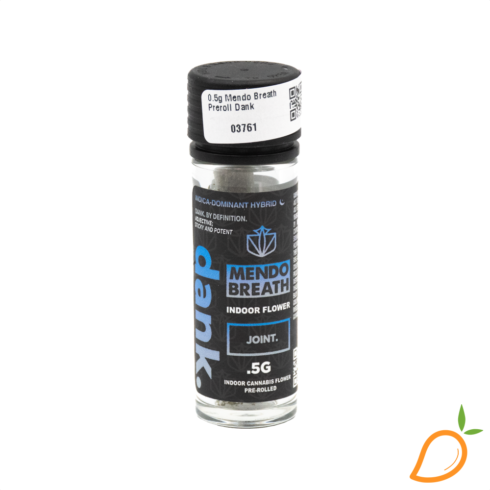 Photograph of product: 0.5g Mendo Breath Preroll Dank
