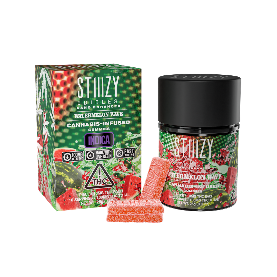 Photograph of product: STIIIZY Watermelon Wave Gummies 10mg 10pk