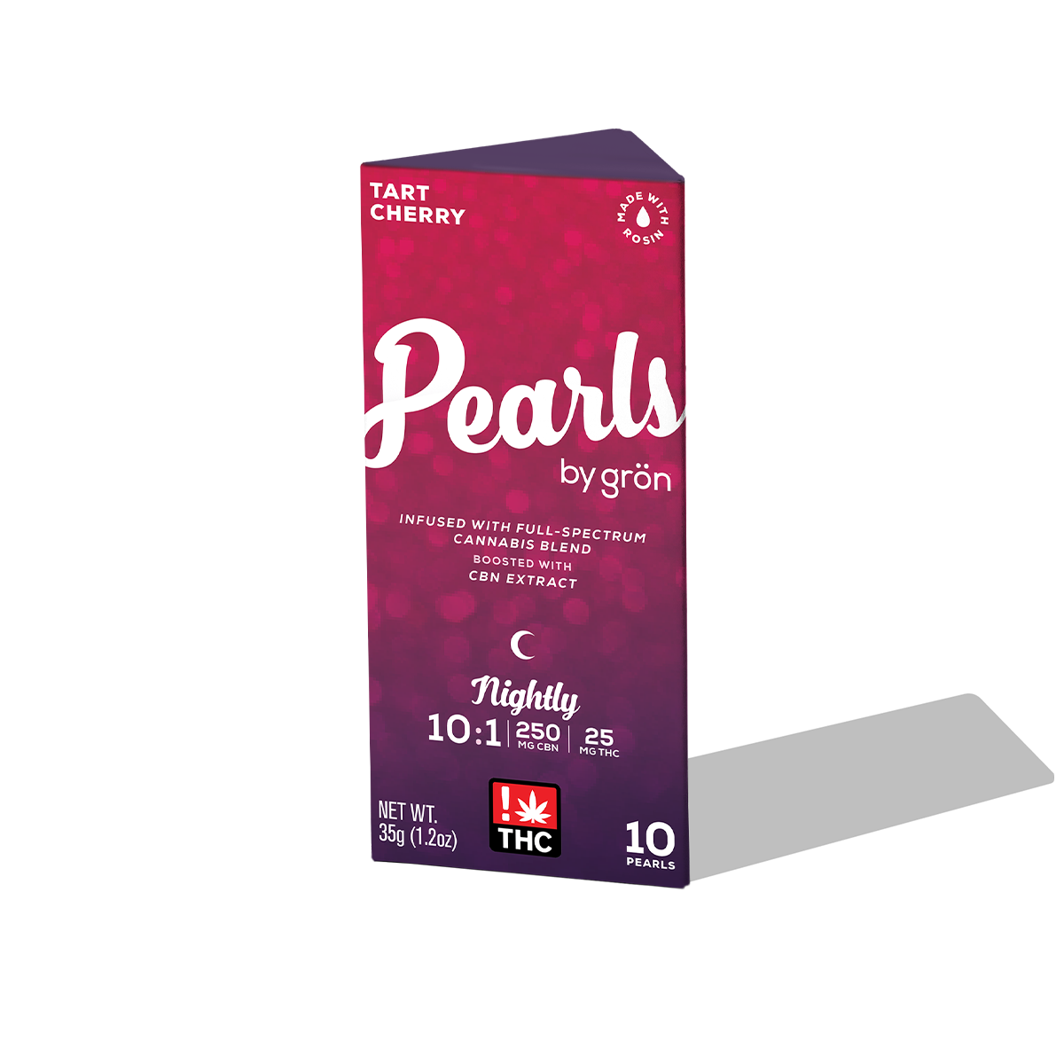 Photograph of product: Grn - Pearls 10:1 - Tart Cherry (I) (25mg/250mg TH-oui/CBN)