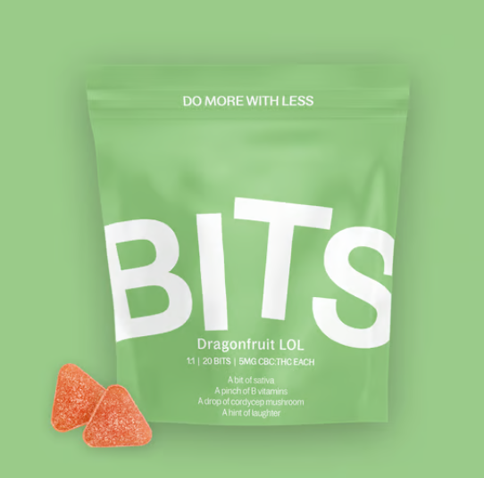 Photograph of product: Bits | Dragonfruit LOL 1:1 | 20pk/100mg