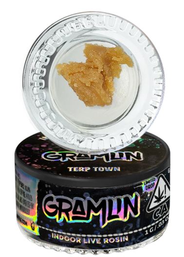 Photograph of product: 1g Terp Town Live Rosin Extract - Gramlin