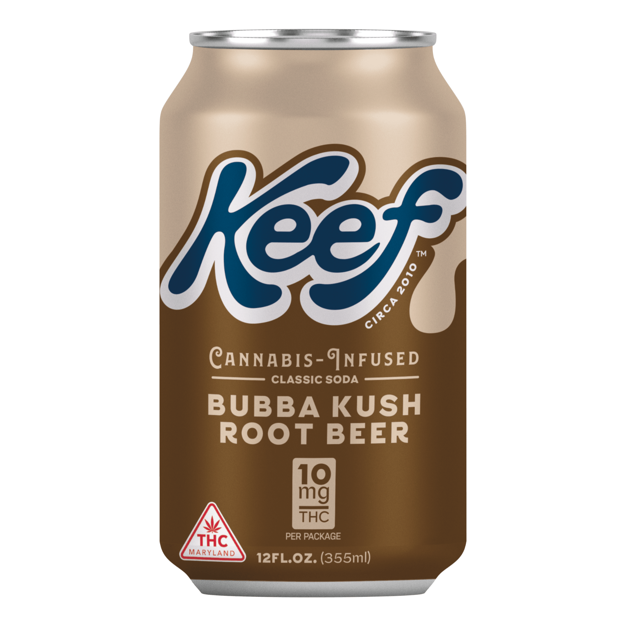 Photograph of product: 100mg Bubba Kush Root Cola Soda