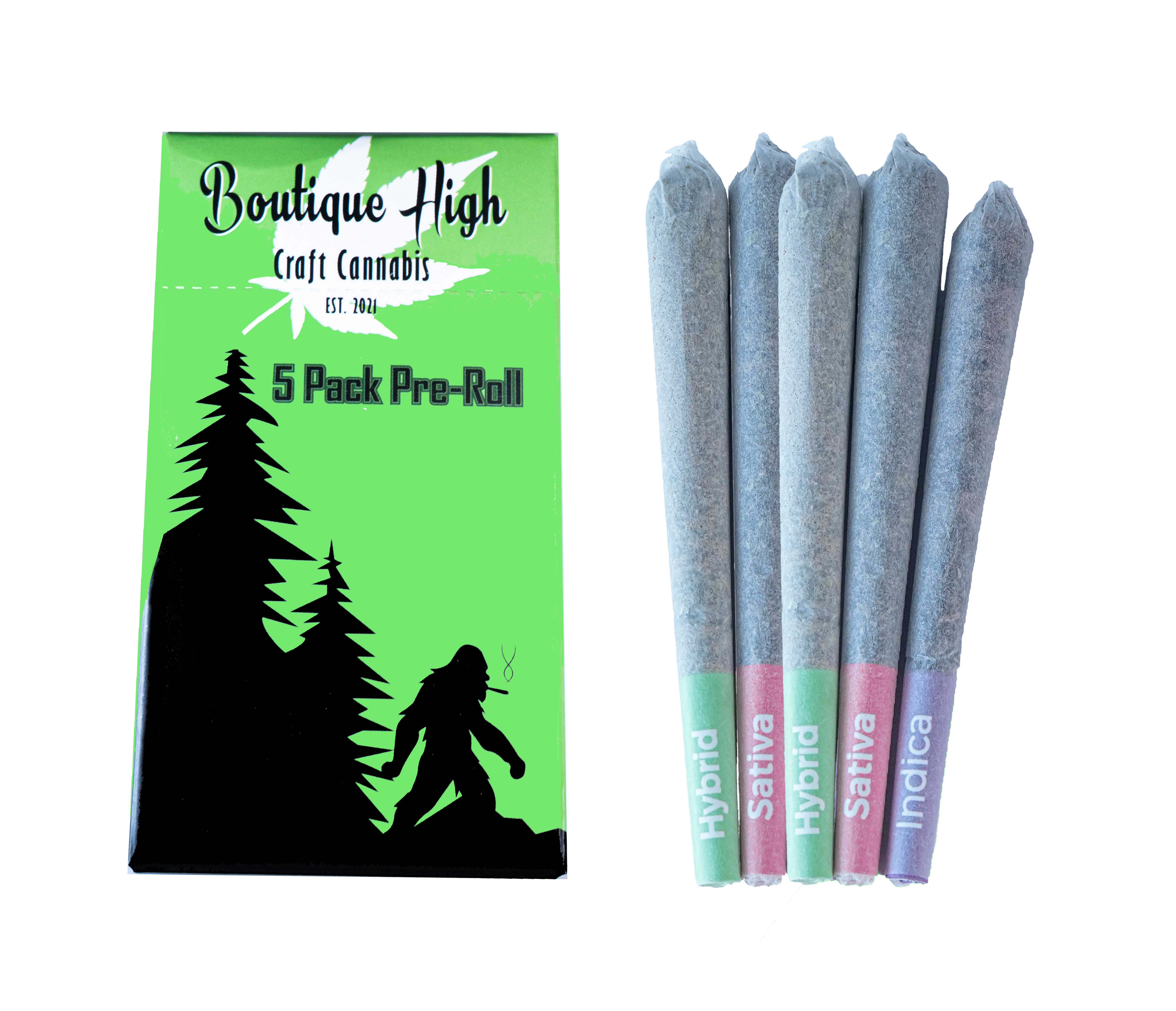 Photograph of product: Pre-Roll 5 Pack | Sour Diesel
