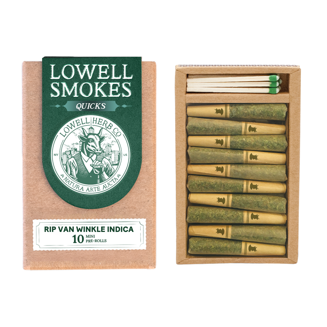 Photograph of product: Lowell | Quicks: Rip Van Wrinkle 10pk Prerolls - 3.5g