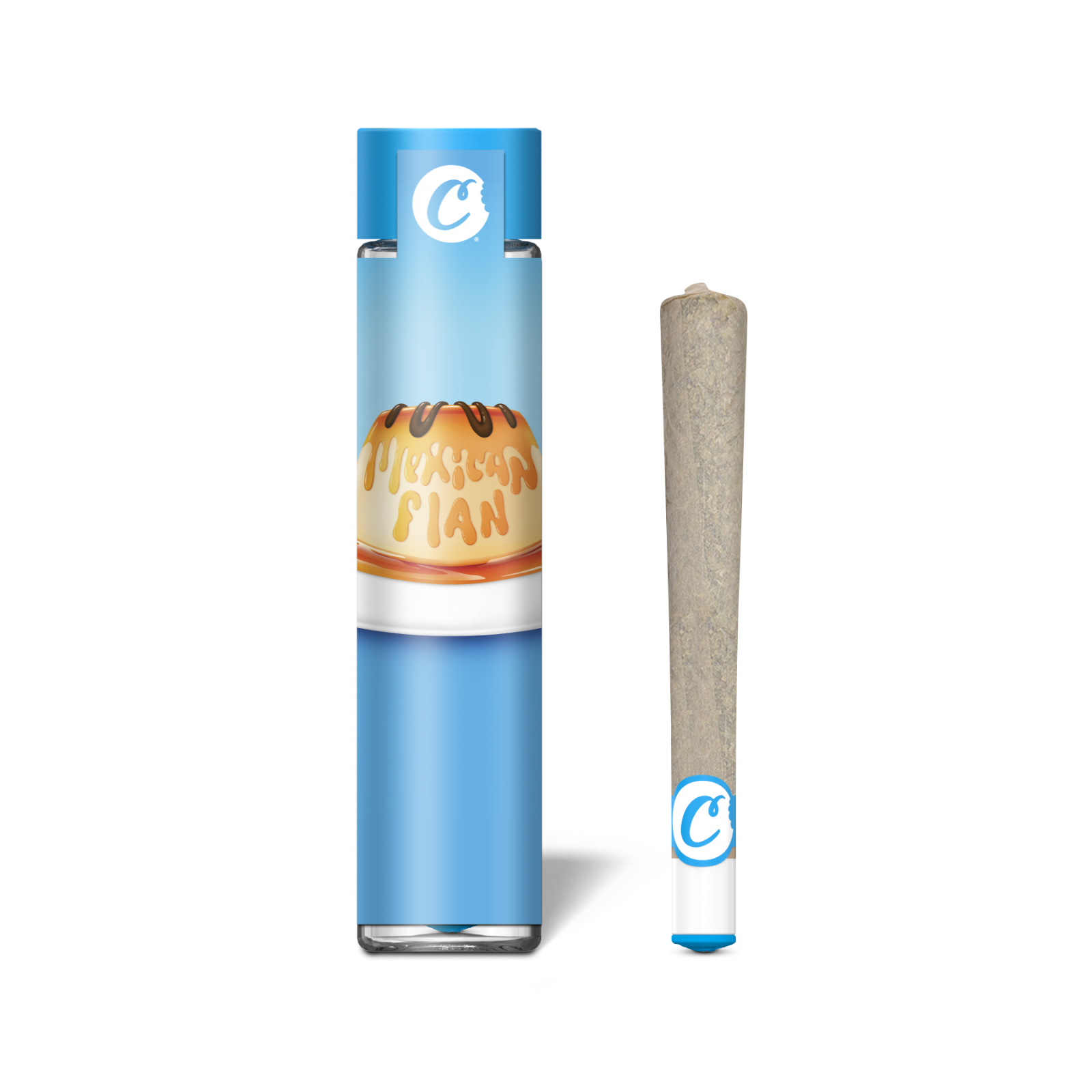 Photograph of product: 1g Pre-Roll | Mexican Flan | Cookies