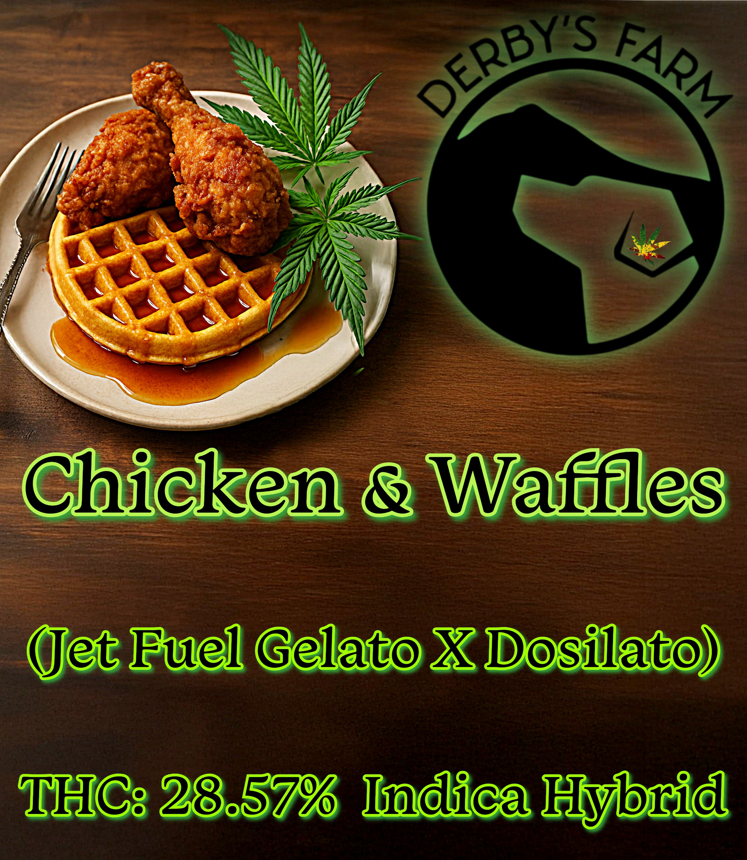 Photograph of product: Chicken & Waffles (Derby's Farm) - 28g