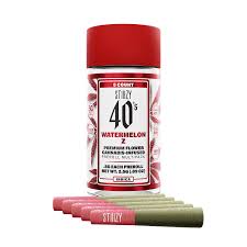 Photograph of product: WATERMELON Z .5G INFUSED 5 PACK PREROLLS
