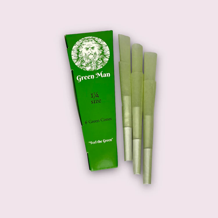 Photograph of product: Green Man | 1 1/4 | Green Rice Cones Box |