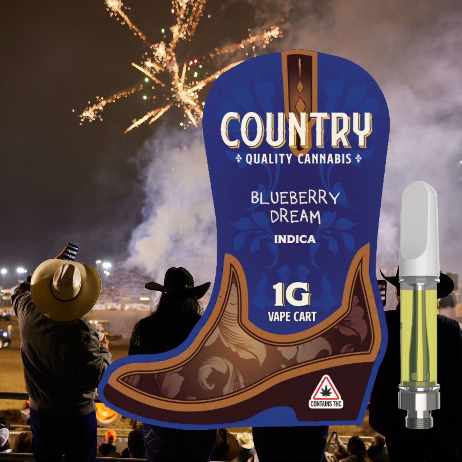 Photograph of product: Blueberry Dream | 1g Vape | Country