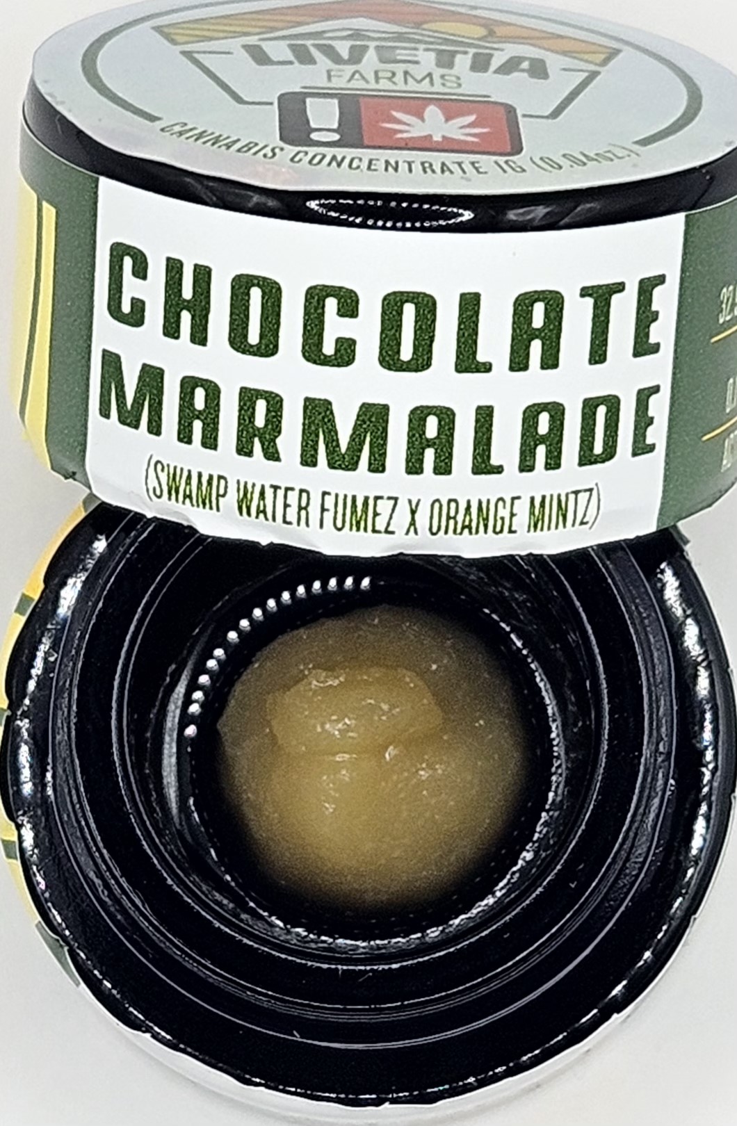 Photograph of product: Livetia Farms - Chocolate Marmalade Rosin