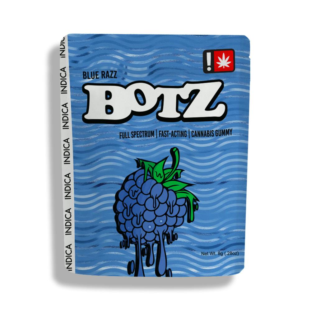 Photograph of product: 100mg Blue Razz - Gummy - Botz