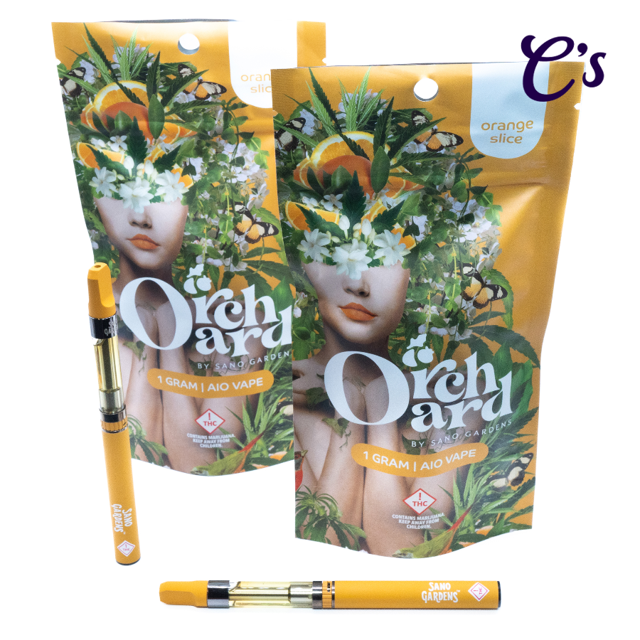 Photograph of product: Sano Gardens | Orchard Flavored AIO Cart (H) Orange Slice 1g