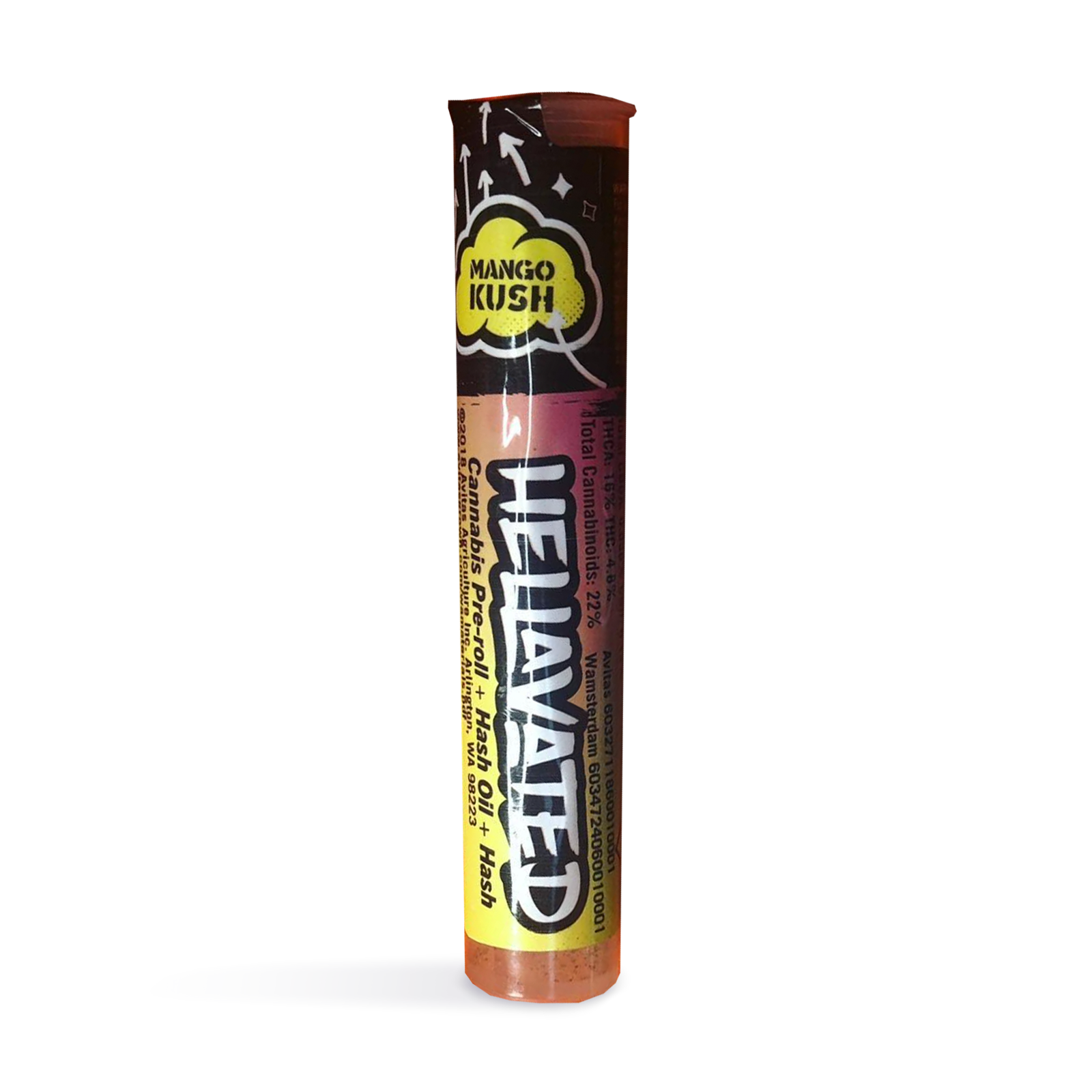 Photograph of product: Mango Kush Juicy Stickz Infused Pre-Roll | 0.75g