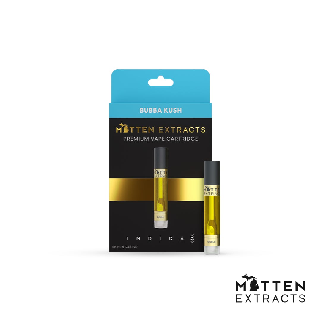 Photograph of product: Mitten Extracts - Bubba Kush Cartridge