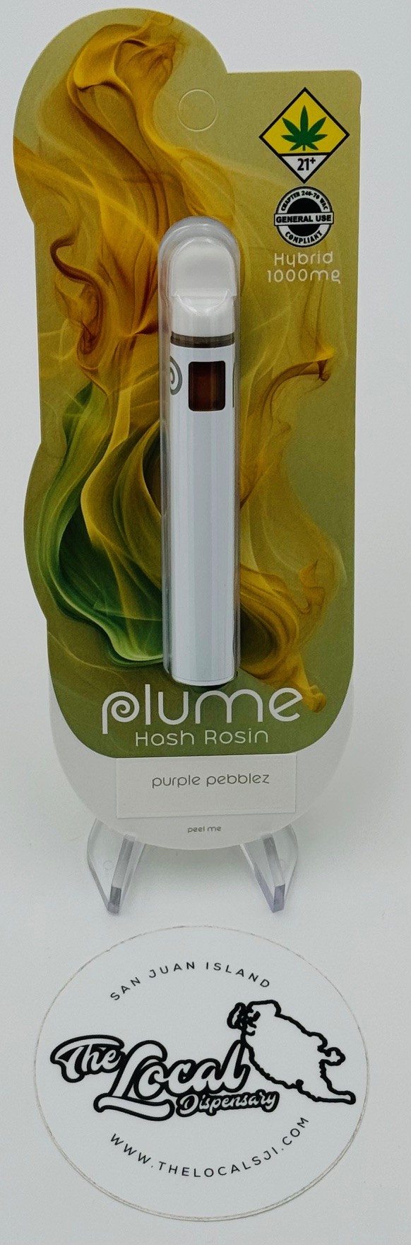 Photograph of product: Purple Pebblez au chocolat Rosin Disposable Cartridge