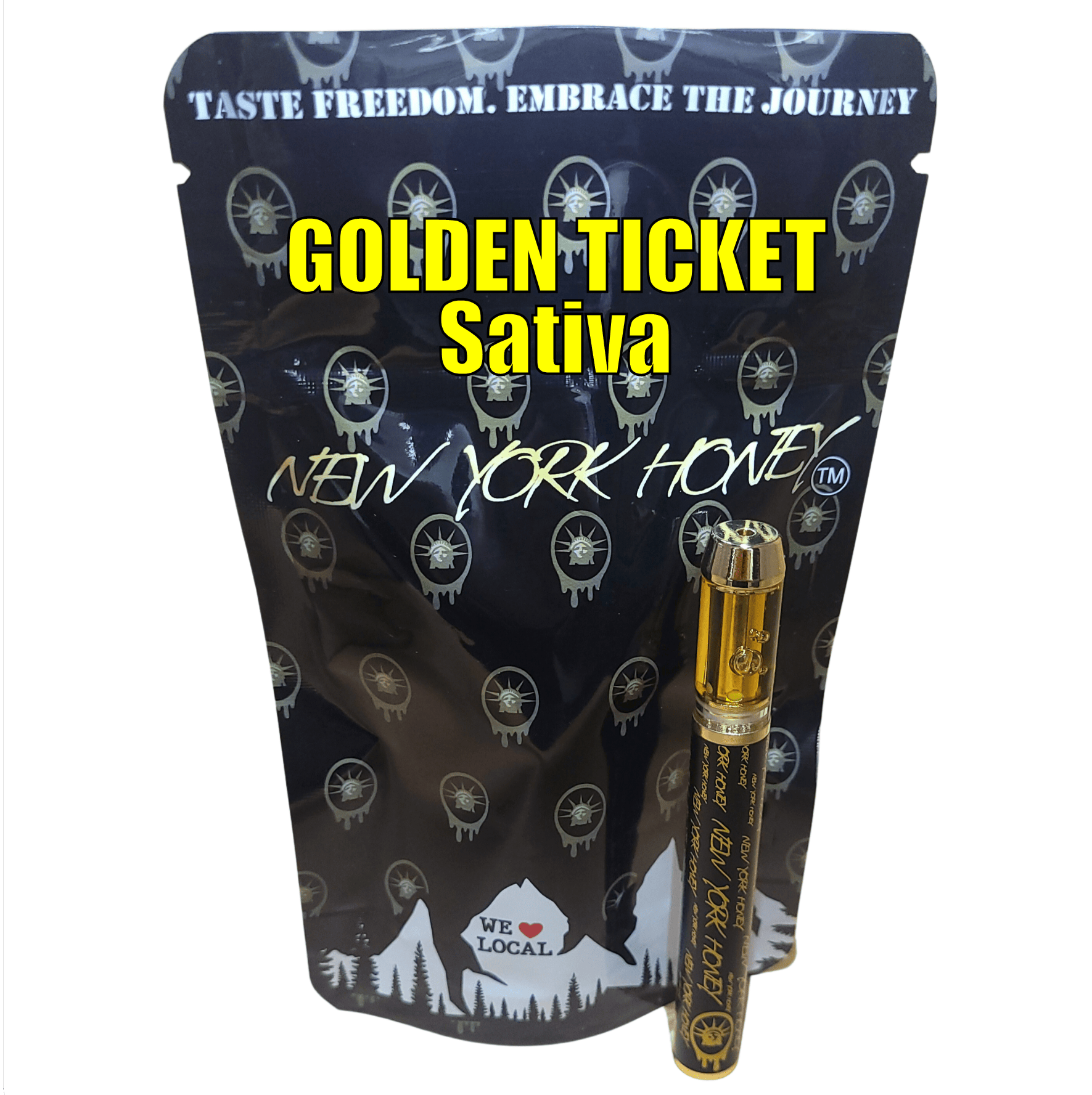 Photograph of product: NY Honey AIO Vape Pen- Golden Ticket -  Vape
