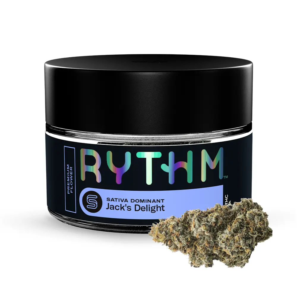Photograph of Product: Flower | RYTHM | Jack's Delight Hybrid - 3.5g