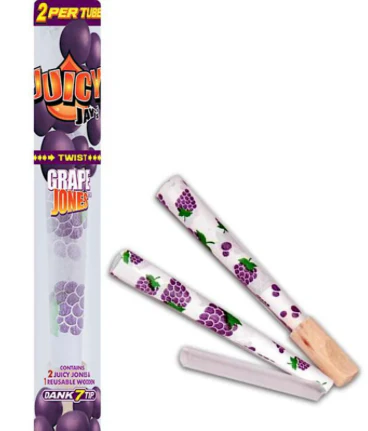 Photograph of product: Juicy Jay's | Flavored Cones 2pk | Grape Jones