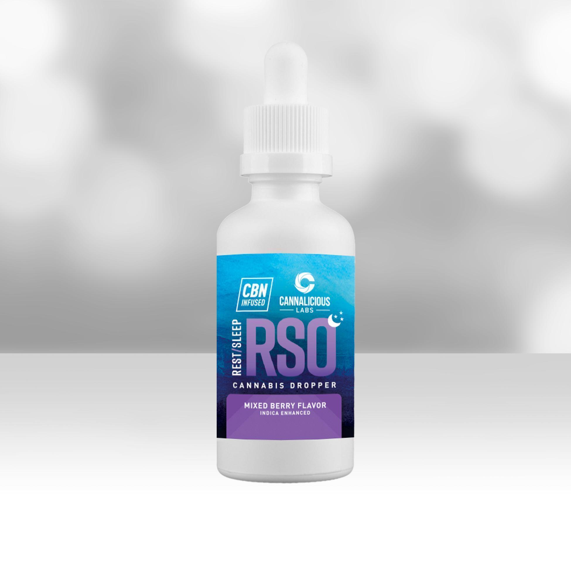 Photograph of product: Cannalicious | Rest | 200MG RSO Dropper