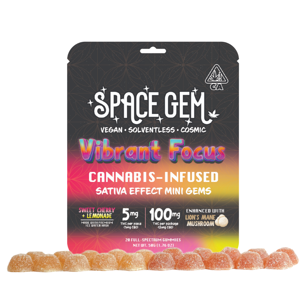 Photograph of product: Space Gem - Sativa Effect Mini Gems 100mg