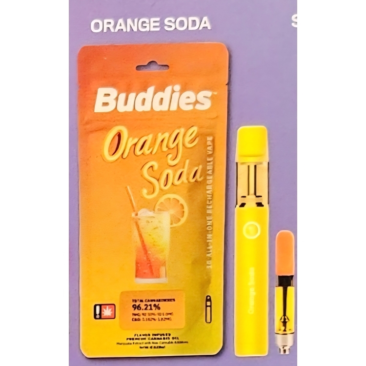 Photograph of product: Orange Soda - 1g (NtW) Flavored Distillate - Buddies