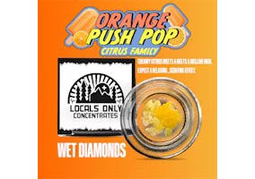 Photograph of product: ORANGE PUSH POP | WET DIAMONDS | 1G