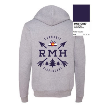 Photograph of product: Hoodie - Arrow - Light Grey (XS)