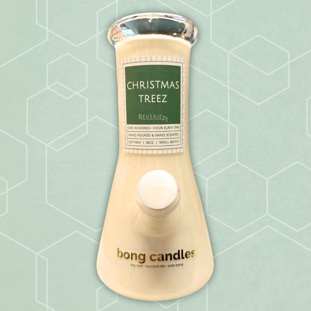 Photograph of product: Christmas Treez Bong Candle | TAX INCLUDED