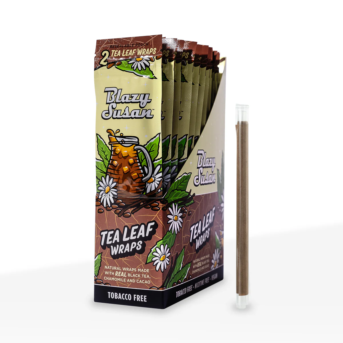Photograph of product: Blazy Susan Tea Leaf Wraps 2pk - Lemon