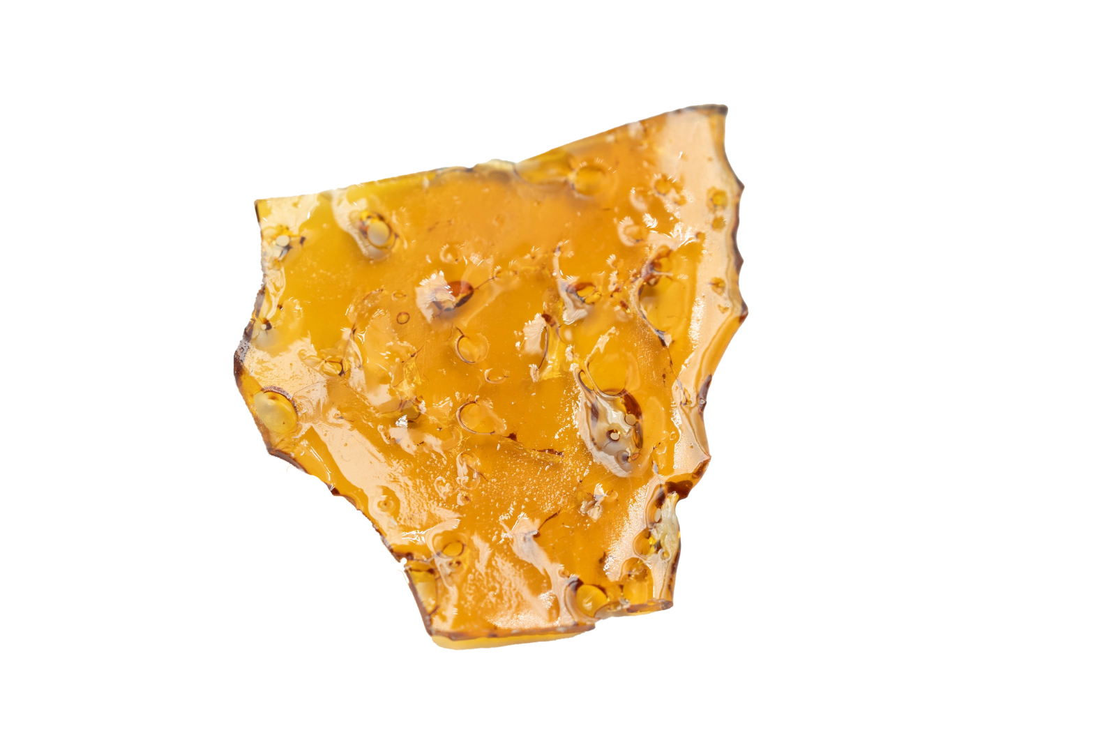 Photograph of product: Peach Crescendo Cured Resin Shatter 1g