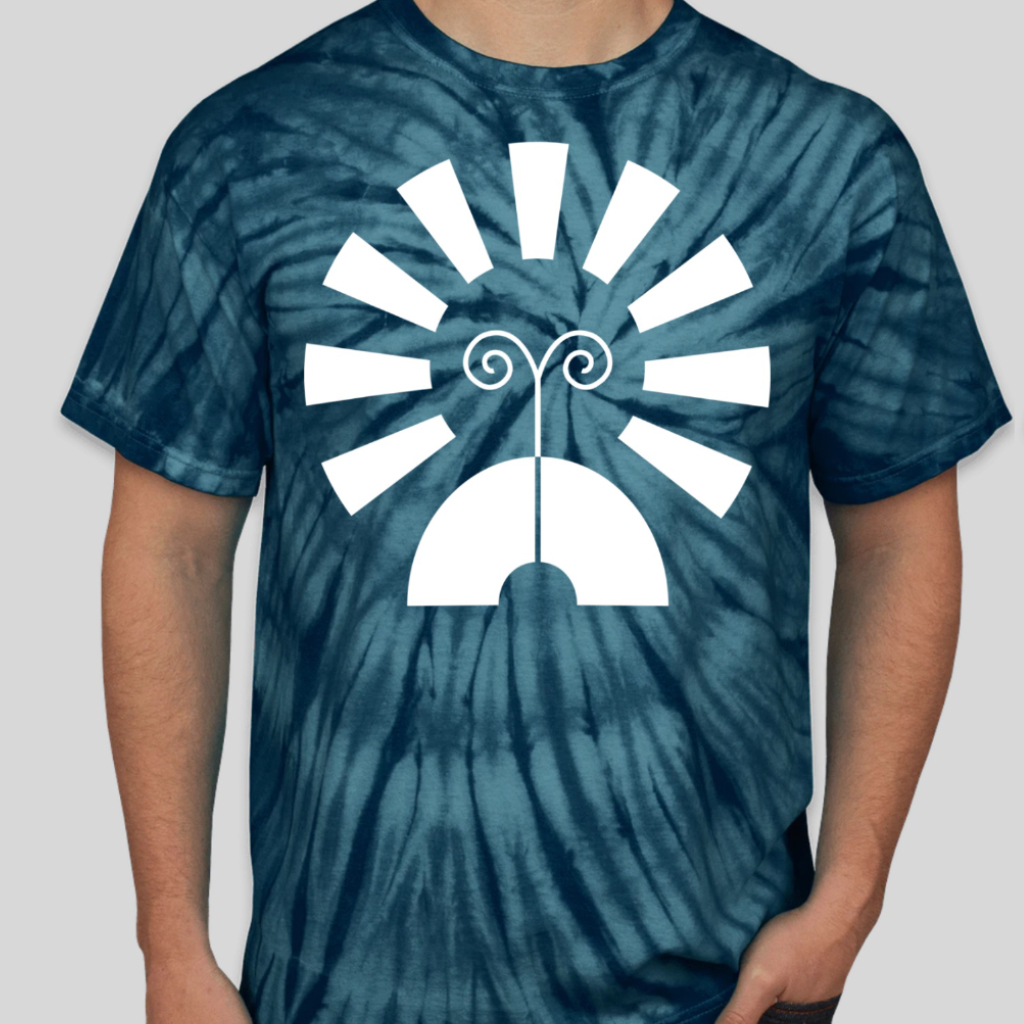 Photograph of Product: Temescal Wellness T-Shirt : Blue Tie Dye - Large