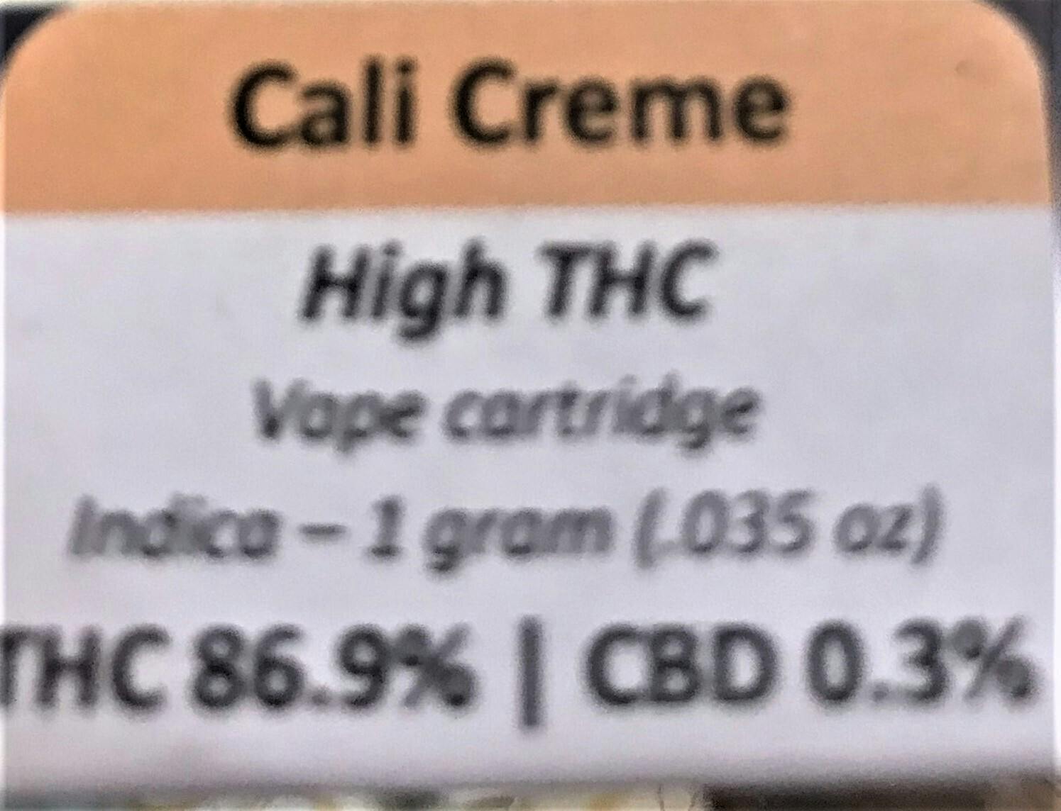 Photograph of product: Halara Cali Creme - 1g vape cartridge