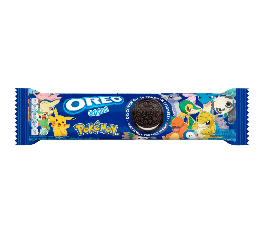 Photograph of product: Exotic Oreos - Pokemon Original Cream Cookies (Indonesia)